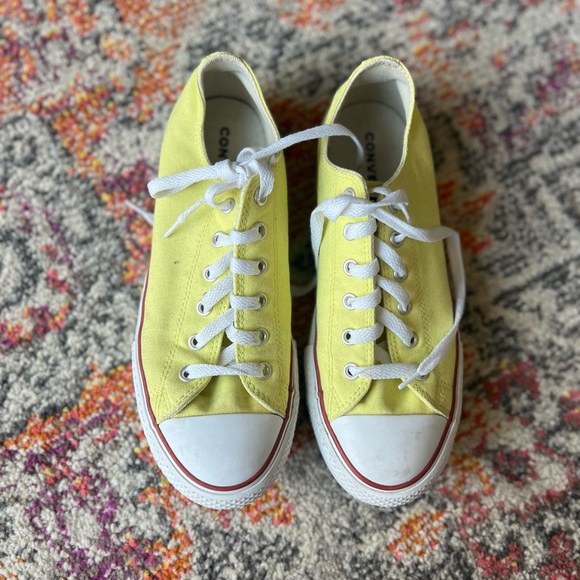 yellow platform converse unisex - Picture 2 of 4